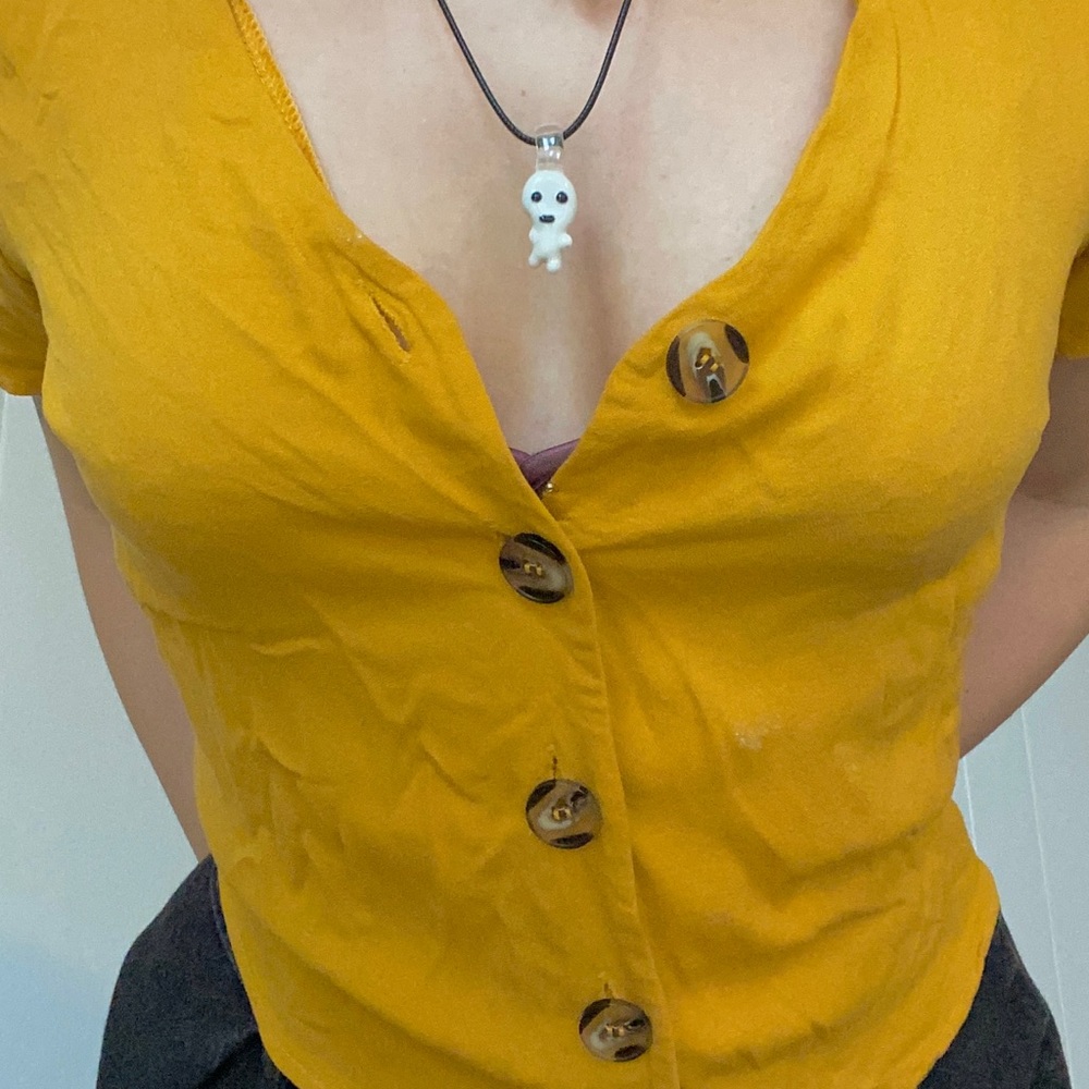 💛🌕yellow crop top